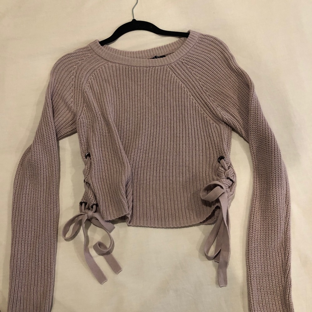 Dusty Rose Cropped Sweater